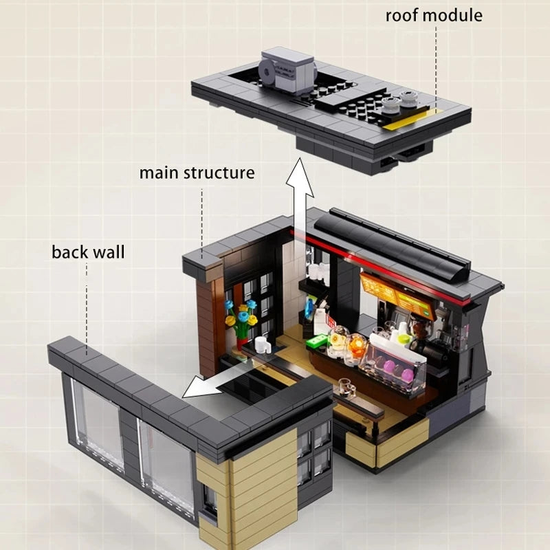 Coffee Shop(786 pcs+lights)