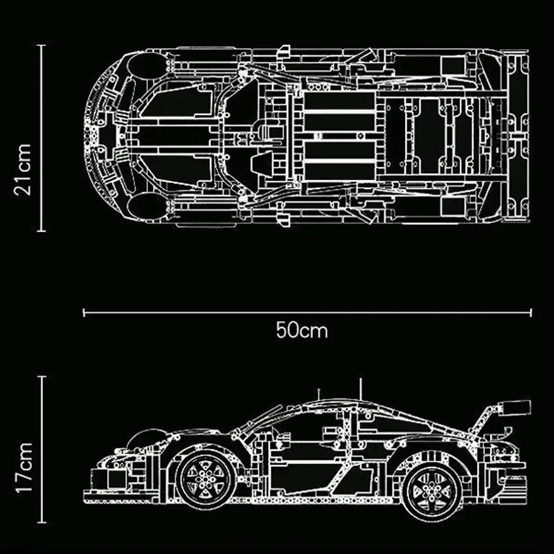 White porsche 911 RSR(1580 pcs)