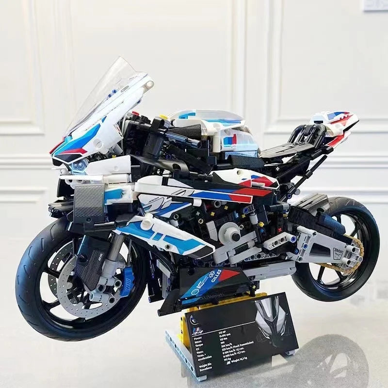 White BMW motorcycle(2573 pcs)