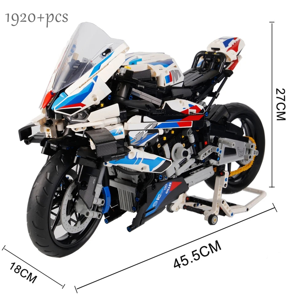 White BMW motorcycle(2573 pcs)